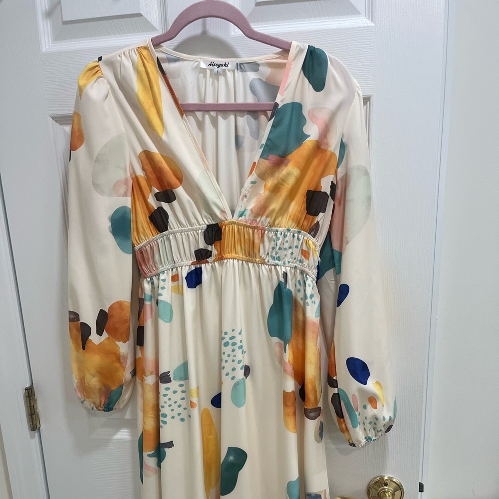 Abstract Print Dress - Picture 2 of 3